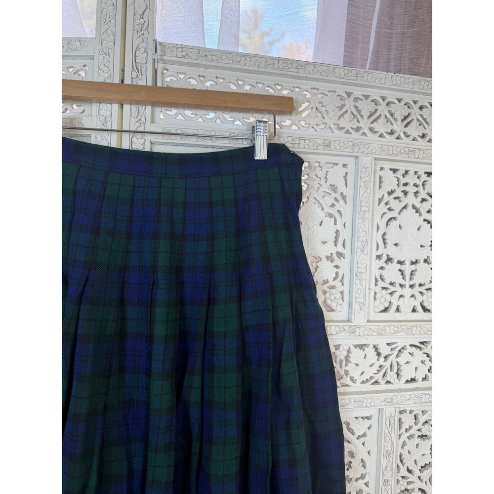 Vtg Pendleton Wool Midi Skirt Sz 8 Fits Smaller Pleated School Girl Academia - Picture 2 of 7